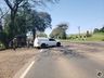 Colisão entre carro e moto deixa homem ferido na SC 163 em SJOeste