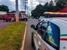 Motociclista fica ferida em acidente na Willy Barth em São Miguel do Oeste