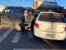 VÍDEO: Colisão entre três veículos deixa mulher ferida em SMOeste 