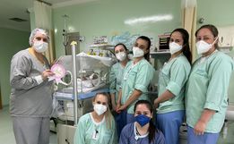 Maternidade do Hospital Regional de Xanxerê comemora “mesversário” de prematuras da região