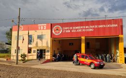 Bombeiros de São José do Cedro atenderam mais de mil ocorrências em 2021