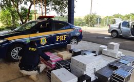 PRF apreende mais de 500 garrafas de vinho importadas irregularmente na BR-282