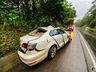 Homem fica ferido em capotamento na BR-282; vídeo