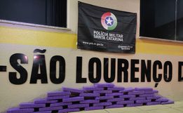 Mais de 30 quilos de maconha são apreendidos em São Lourenço do Oeste