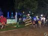 Grande público acompanha o acionamento das luzes de Natal na praça de São João do Oeste