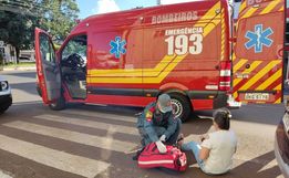 Mulher sofre ferimentos ao ser atropelada por carro no centro de São José do Cedro