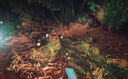 Deslizamento de terra bloqueia trânsito na SC-163
