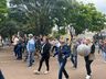 Linha do tempo sobre agricultura e indústria foi trabalhado no desfile cívico