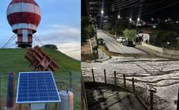 Sistema antigranizo protege plantações em SC durante temporada de tempestades