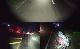 Motociclista sofre diversas escoriações ao atropelar cão na SC 163, em São João do Oeste 