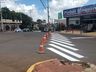 Ruas de Iporã do Oeste recebem pintura de novas faixas de sinalização