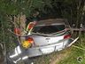 Motorista com sinais de embriaguez fica ferido em saída de pista na BR-282