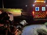 Motociclista fica ferido após colidir com boi na SC-492, em Barra Bonita