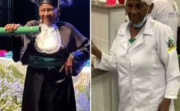 Idosa ex-doméstica conclui aos 83 anos curso de Enfermagem e realiza sonho