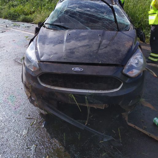 Acidente deixa motorista ferido na SC-160 