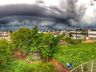 Nuvem ‘Shelf cloud' chama atenção em São Miguel do Oeste