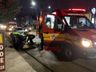 Engavetamento deixa motociclista e caroneira feridos na Willy Barth 