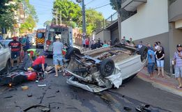 VÍDEO: Grave acidente deixa vários feridos no centro de Itapiranga
