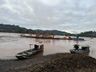 Retomada travessia da balsa no Rio Uruguai em Itapiranga