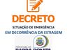 Sem chuvas e com seca, Barra Bonita entra em situação de emergência