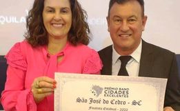 São José do Cedro recebe prêmio estadual de destaque em educação
