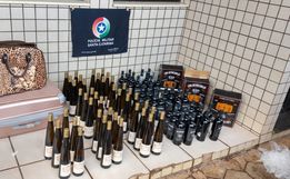 296 garrafas de vinho são apreendidas em Palma Sola e Campo Erê