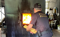 Polícia Federal incinera seis toneladas de drogas no Extremo Oeste