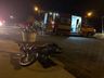 VÍDEO: Casal fica ferido em colisão entre camionete e motocicleta 