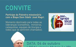 Bispo da Diocese realiza palestra nesta quarta-feira, em Iporã do Oeste