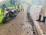 Jovem fica ferido em queda de motocicleta na SC 163, em Itapiranga