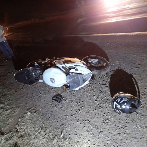 Motociclista fica ferido na BR 163