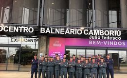 Bombeiros de Campo Erê participam da XX Olimpíada Catarinense de Bombeiros 