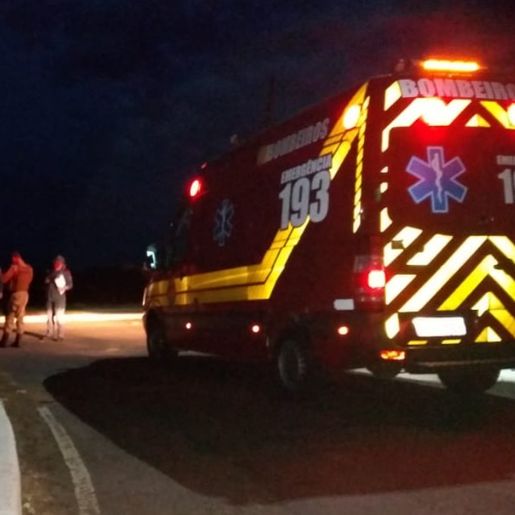 Motociclista fica ferido em acidente na BR-163