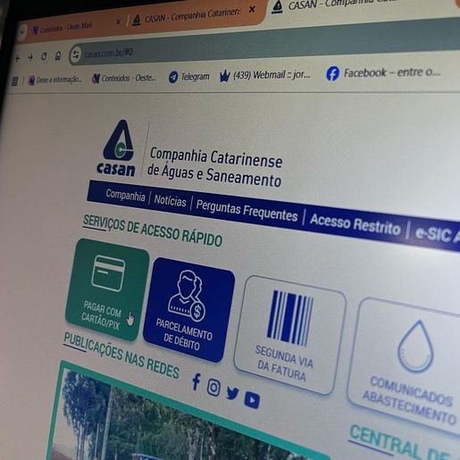 Casan reforça alerta para golpes em faturas pagas pela internet