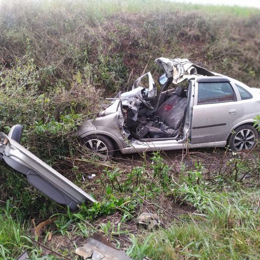 Uma morte e duas vítimas gravemente feridas em acidente entre Campo Erê e Marmeleiro