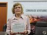 Primeira bibliotecária de Itapiranga é homenageada em sessão solene