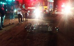 Colisão entre carro e moto deixa um ferido na SC-157
