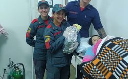 Bombeiros auxiliam em parto no interior de Campo Erê 