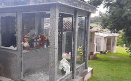 Cemitério São José e Almas é alvo de atos de vandalismo