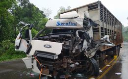 Grave acidente na BR-282 em Pinhalzinho