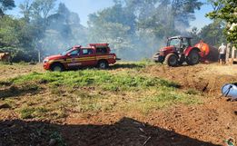 Incêndio no interior de Itapiranga atinge quatro hectares de mata nativa