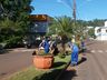 Tunápolis trabalha no feriado para reforçar sinalização viária 