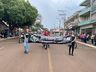 Linha do tempo sobre agricultura e indústria foi trabalhado no desfile cívico