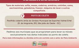 SJO inicia nova campanha de Descarte Consciente de Móveis Usados