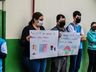 Escola realiza “Abraço Solidário” contra a municipalização; assista ao vídeo
