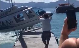 VÍDEO: Anac investiga tentativa de pouso de helicóptero em píer de SC