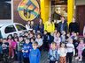 40 crianças da creche São Domingos visitam a Rádio Cedro FM