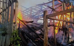 Bombeiros usam 44 mil litros de água para combater incêndio em Cedro