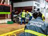 Simulado de evacuação e acidente de trânsito mobiliza Bombeiros e PM; vídeo