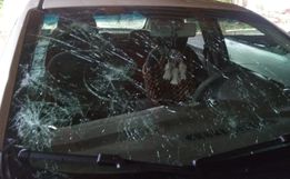 Vídeo: Padres que se deslocavam à Chapecó têm veículo destruído por tempestade de granizo